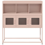 ZNTS Sideboard Pink 100.5x39x107 cm Cold-rolled Steel 853417