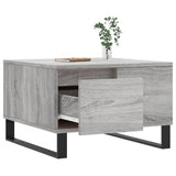 Coffee Table Grey Sonoma 55x55x36.5 cm Engineered Wood 830770