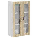 Wall Glass Cabinet LUCCA Sonoma Oak 60 x 31 x 100 cm 885177
