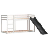 Bunk Bed with Slide&Ladder without Mattress White 80x200 cm 3284240