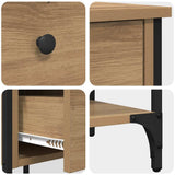 Bedside Cabinet 2 pcs Brown 33.5 x 36 x 70 cm Engineered Wood 871239