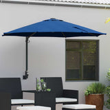 Garden Parasol Azurblau 248 x 248 x 148 cm Polyester and Steel 42003234
