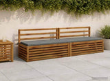 2-Piece Bench Cushions SOEST 2 pcs 100% Polyester Grey 949101