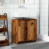 ZNTS Bathroom Sink Cabinet Old Wood 60x33x60 cm Engineered Wood 856039