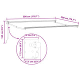 Retractable Awning Burgundy 3 x 2 m 3418890