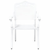 Garden Chair 2 pcs White 55 x 55 x 92.5cm Aluminium 42002380