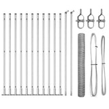 Welded Wire Fence with Concrete Base 25 x 0.8 m 3353797