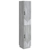 Cabinet Set 2 pcs Grey Sonoma Engineered Wood 3416796
