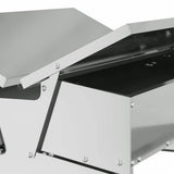 Chicken Treadle Feeder Silver 75 x 53 x 20.5 cm 874677