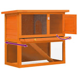 Outdoor Rabbit Hutch Small Animal House Pet Cage 1 Door Wood 170158