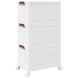 Stackable Storage Box with Wheels 3-Tier 28 L 48.5x29.5x86 cm 4012369
