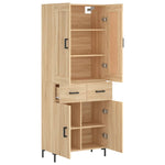 Highboard Sonoma Oak 69.5x34x180 cm Engineered Wood 3199876