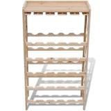 241068 Wine Rack for 25 Bottles Solid Fir Wood