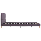 Bed Frame without Mattress Taupe Fabric 135x190 cm Double 281068