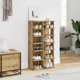 Shoe Cabinets 2 pcs Artisan Oak 28x27x102 cm Engineered Wood 856667