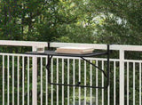 Hanging Balcony Table Folding Black 60 x 39 x 65 cm Steel 42008075