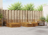 Outdoor Sofa Set 7 pcs Natural Solid Acacia Wood 3373789