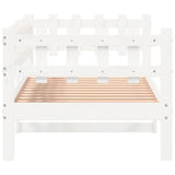 Day Bed without Mattress White 90x200 cm Solid Wood Pine 840380