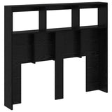 Headboard Black Oak 120 x 17 x 102 cm Engineered Wood 869113