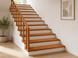Stair Tread 16 pcs 120 x 25 x 2 cm Brown Solid Oak Wood 3449470