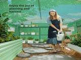 13 x 9.8ft Walk-In Polytunnel Greenhouse - Green T3398P325352