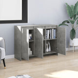 Sideboard Concrete Grey 102x33x75 cm Engineered Wood 809777