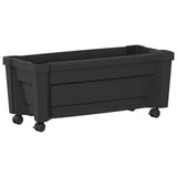 Calypso Planter with Wheels Anthracite 79 x 35 x 33 cm PP 42041721
