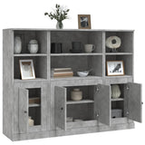 Highboards 3 pcs Concrete Grey Engineered Wood 3185307