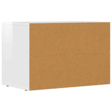 TV Cabinet High Gloss White 60 x 35 x 40 cm Engineered Wood 891288