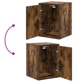 Garage Cabinets 2 pcs Smoked Oak Engineered Wood 3328318