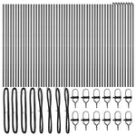 Fence Post Other 52 pcs Grey 3.2 x 3.2 x 150 cm Steel 3350136