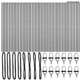 Fence Post Other 52 pcs Grey 3.2 x 3.2 x 210 cm Steel 3350144