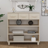 Console Table HAMAR Honey Brown 90x35x90 cm Solid Wood Pine 340464