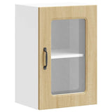 Kitchen Wall Cabinet with Glass Door Kalmar Sonoma Oak Engineered Wood 853530