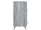 Sideboard Grey Sonoma 66 x 34.5 x 95 cm Engineered Wood 895591