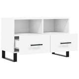 TV Cabinet White 80x36x50 cm Engineered Wood 828996
