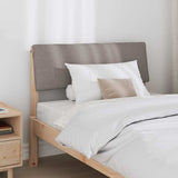 Upholstered Headboard Taupe 100 cm Solid Pine Wood 879137