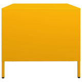 ZNTS Coffee Table Mustard Yellow 101.5x50x43.5 cm Cold-rolled Steel 851277