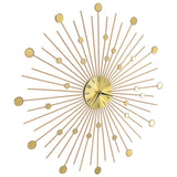 Wall Clock Metal 70 cm Golden 283862
