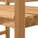 Garden Bench Brown 120 x 53.5 x 85 cm Solid teak wood 42006346