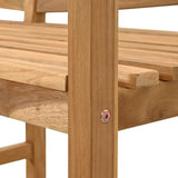 Garden Bench Brown 120 x 53.5 x 85 cm Solid teak wood 42006346