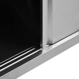 Work Tables with Sliding Doors 2pcs 240x50xcm Stainless Steel 3055903