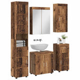Bathroom Furniture Set TULUM 5 pcs Old Wood 60 x 34 x 63 cm 3398062