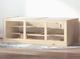 Wooden Hamster Cage, Small Animals Hutch with Tray, Openable Top, Exercise Play House Pen, 115L x T3398P349833