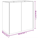 Planter 80x40x80 cm Corten Steel 824525