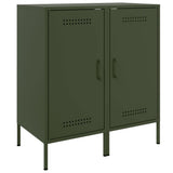 Sideboards 2 pcs Olive Green 36x39x79 cm Steel 843021