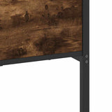 Metal Bed Frame without Mattress Smoked Oak 193x201 cm 3325116