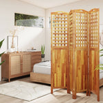 4-Panel Room Divider 162x2x180 cm Solid Wood Acacia 318549
