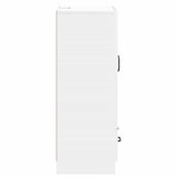 Sideboard High Gloss White 66 x 34.5 x 92 cm Engineered Wood 895819