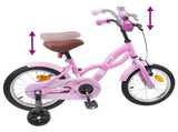 Kids Bike 14 Inches for 3-5 Years Old Light Pink 42009663